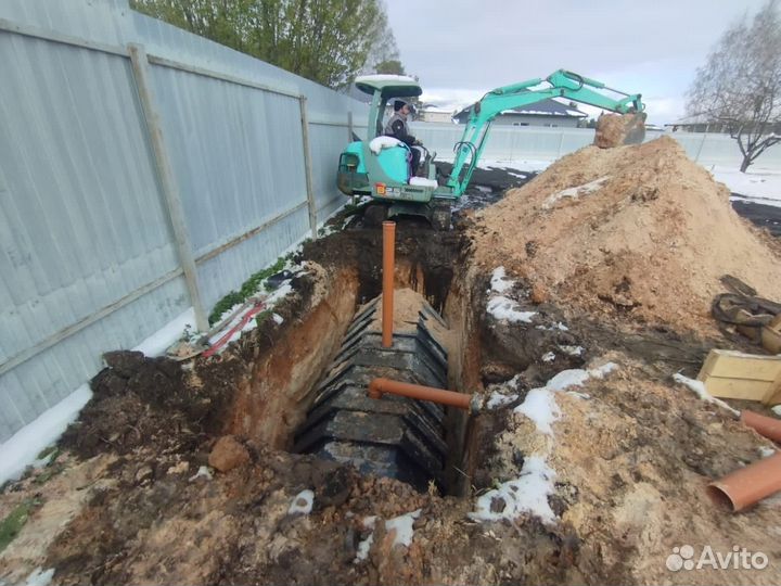 Услуги миниэкскаватора