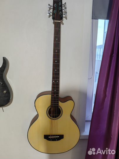 Бас гитара 5 струнная, электро-акустическая