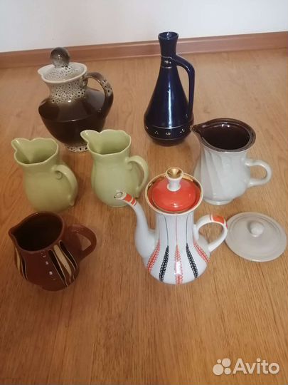 Красивые кувшины и графины новые и б/у