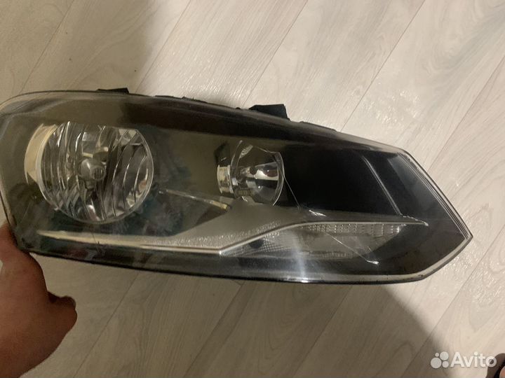 Передние фары depo на volkswagen polo
