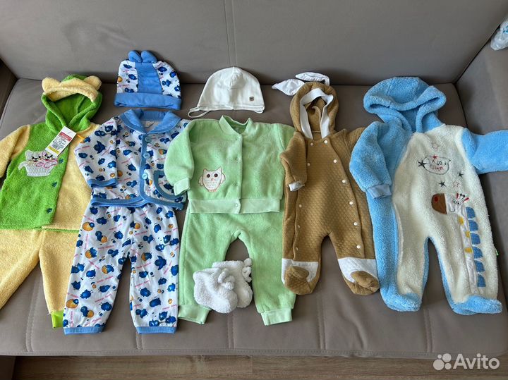 Теплый костюм, комбинезон на малчика девочку 62-68