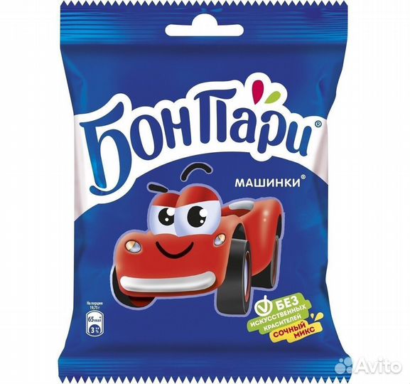 Мармелад бонпари Машинки 75 г