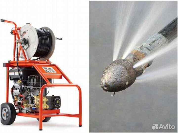 Прочистка канализации, устранение засора