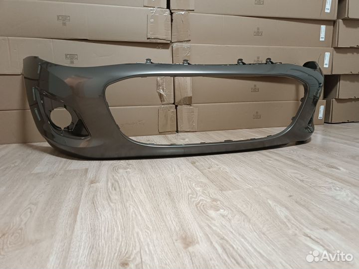 Бампер передний Лада Калина 2 золотисто коричневый