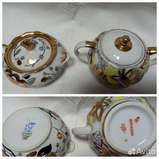 Фарфоровые сахарницы лфз, вербилки, ГДР, дулево