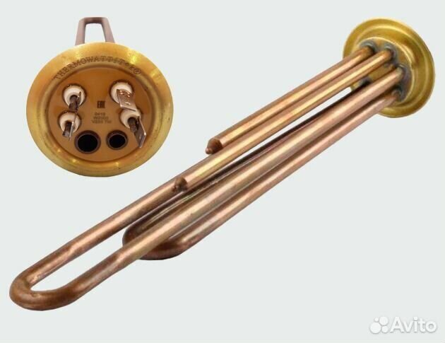 Тэн водонагревателя Premium RF-64 мм, медь, 2000w