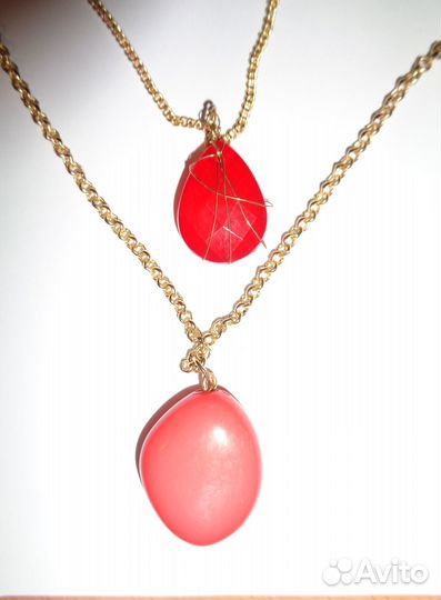 Цепочки с кулонами (бижутерия)