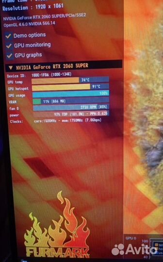 Видеокарта rtx 2060 super 8gb