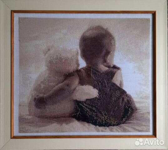 Картина вышитая крестиком ручная работа