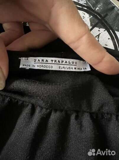 Платье Zara черное 46 размер