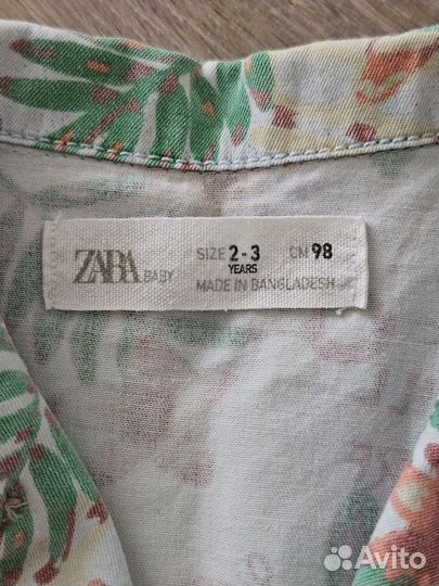 Шорты и рубашка Zara 98р