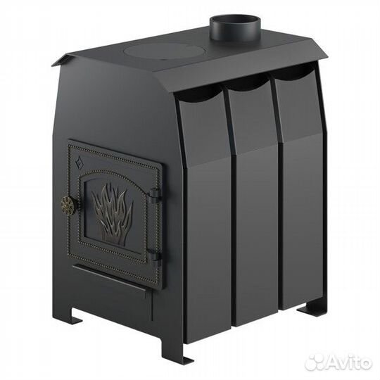 Отопительная печь Везувий Комфорт 100 Дверь: дт-3)