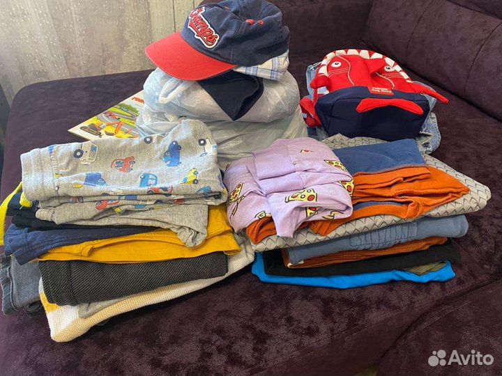 Вещи коробкой на мальчика