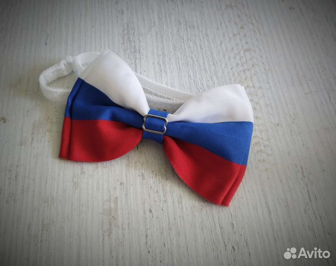 Галстук бабочка триколор
