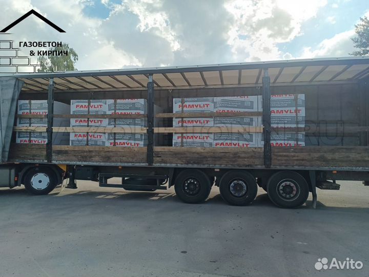 Газобетон famylit с доставкой от 100мм до 400мм