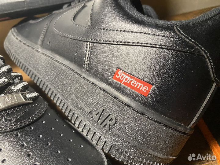 Nike air force 1 low black Supreme