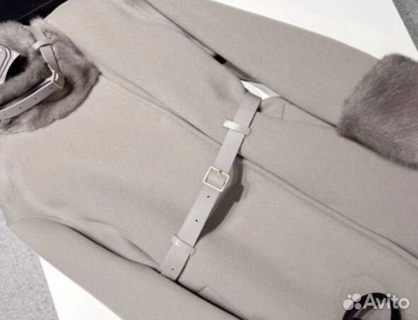 Loro Piana: пальто из кашемира с мехом FAL4712