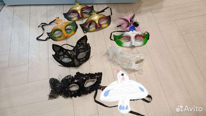 Маска маскарадная женская, детская и мужская