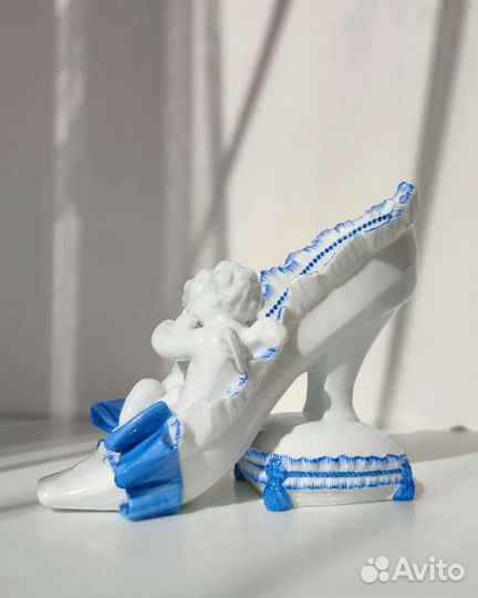 Статуэтка Туфля Ангелы Херувимы Мейсен Meissen