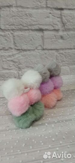 Помпоны на резинке