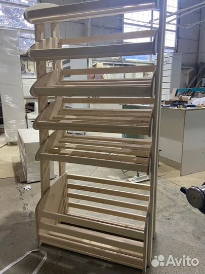 Стеллаж хлебный деревянный