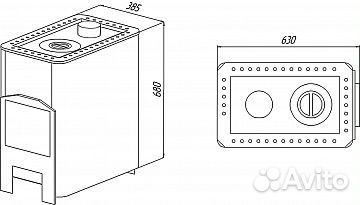 Печь отопительная варвара Уют