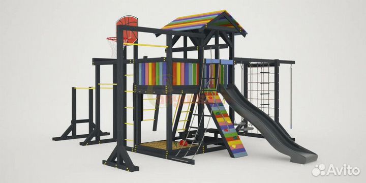 Детская площадка Савушка 2 (black edition)