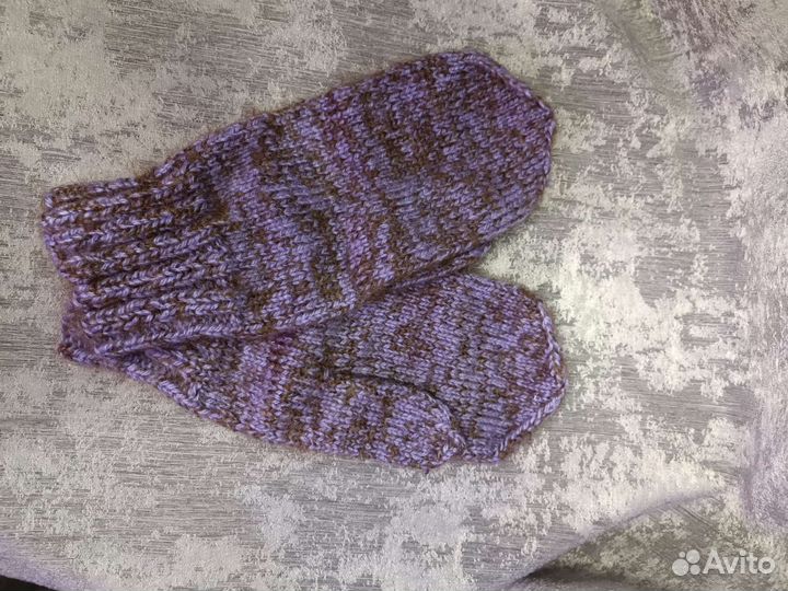 Варежки с козьим пухом