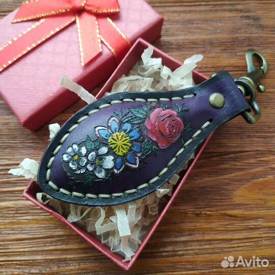 Брелки из натуральной кожи, ручная работа