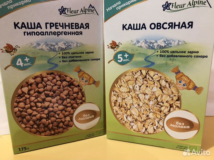 Каша детская Fleur Alpine гречневая, овсяная