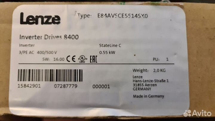 Преобразователи частоты Lenze E8400