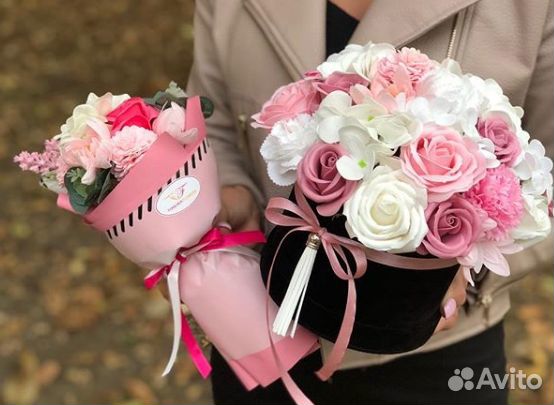 Эксклюзивный букет из мыльных роз