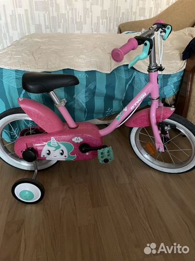 Велосипед детский Btwin единорог, 14'', 3-6 лет