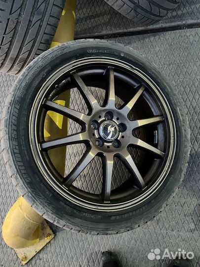 Литые диски r18 + резина Bridgestone+ проставки