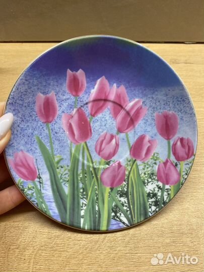 Чайная пара керамика тюльпаны