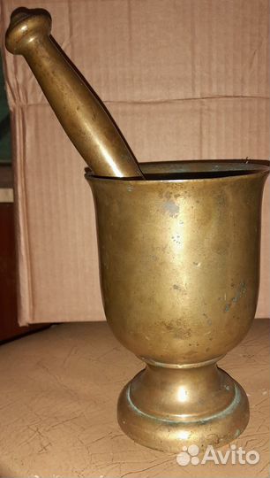 Ступка с пестиком латунь