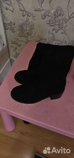 Сапоги замшевые женские 37