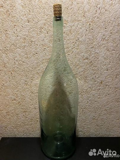 Бутыль четверть старинный стеклянный штоф 3 л СССР