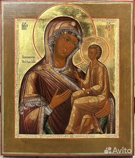 Икона Тихвинская Пресвятая Богородица Письмо