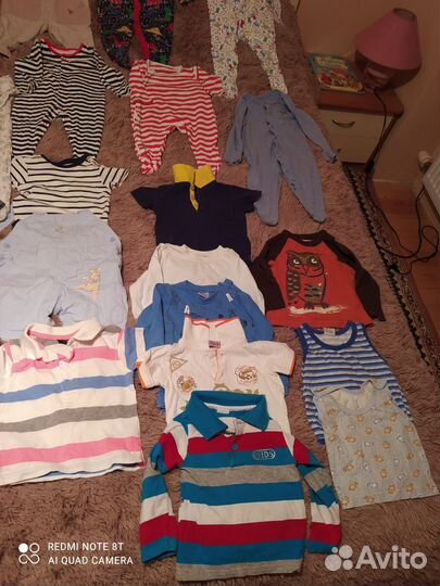 Вещи пакетом на мальчика от 6 мес до 1 года