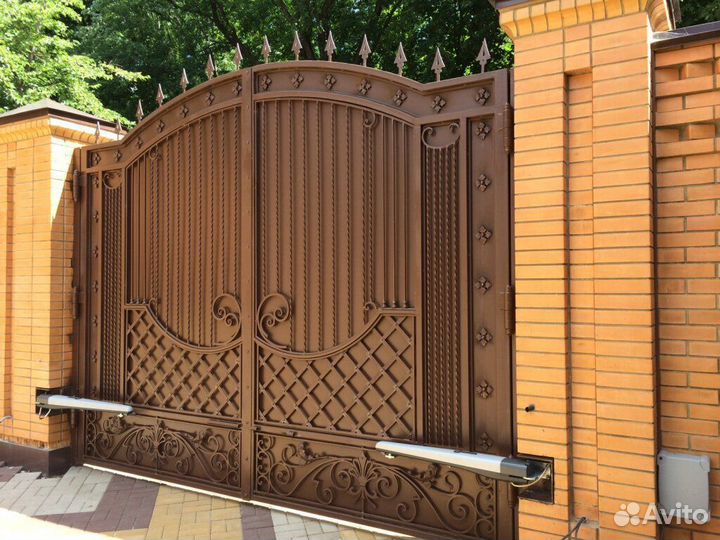 Ворота кованые