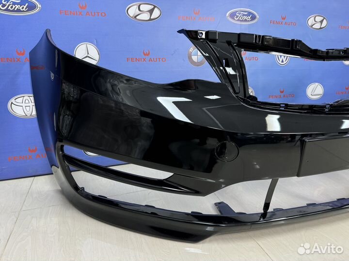 Бампер передний Kia Rio 3 с 15-17 год цвет Черный