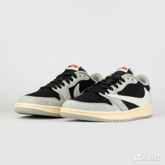 Кроссовки Air Jordan 1 Low x Travis Scott Light Gr