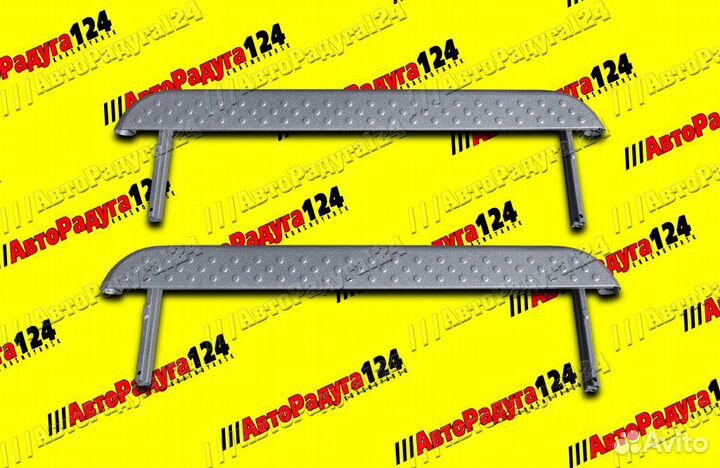 Пороги дополнительные ваз 21213 плоские металличес
