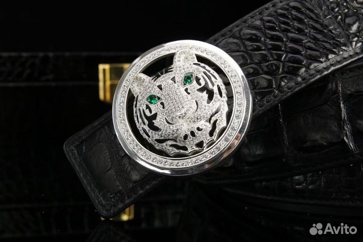 Ремни камни сваровские кожа крокодила