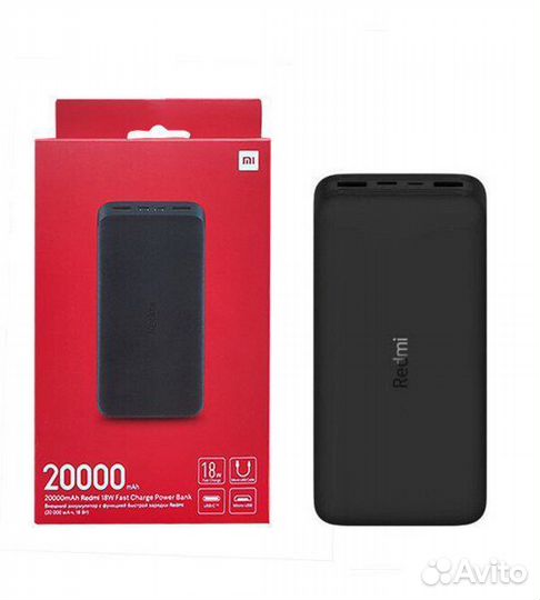 Внешний акб 20000 mAh Mi Redmi 18w
