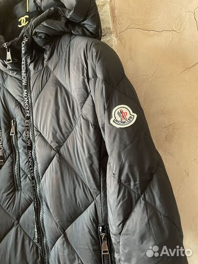 Пуховик пальто длинный moncler