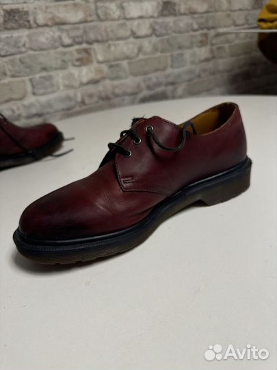 DR. martens 1461 cherry RED smooth бордовые