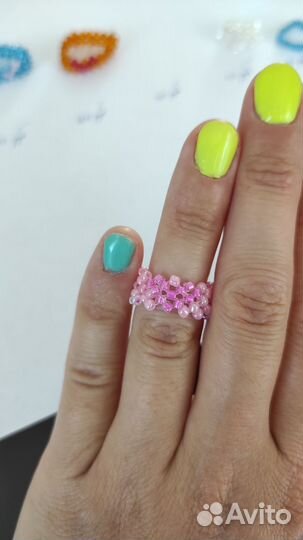 Кольцо из бисера