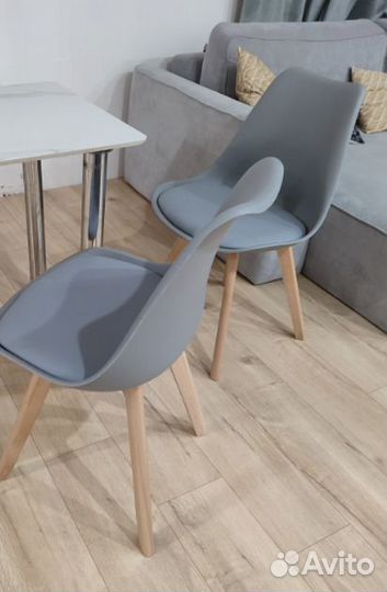 Стильные стулья для кухни, серый лофт от 1шт